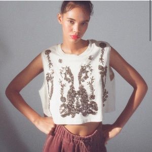 Urban Outfitters Rococo embellished muscle tank